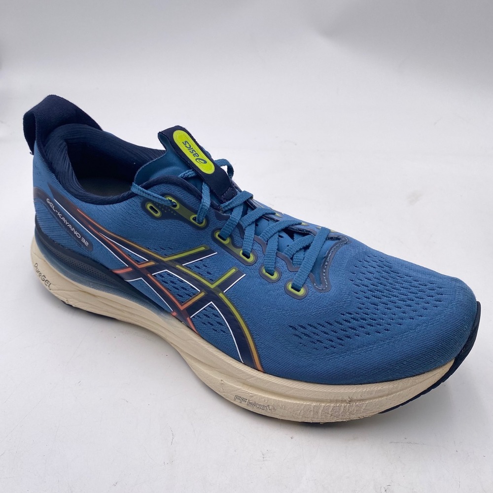 ASICS Gel-Kayano 32 Running Shoes Mens Size 12 Blue Multi 1011C203 Stability Gym